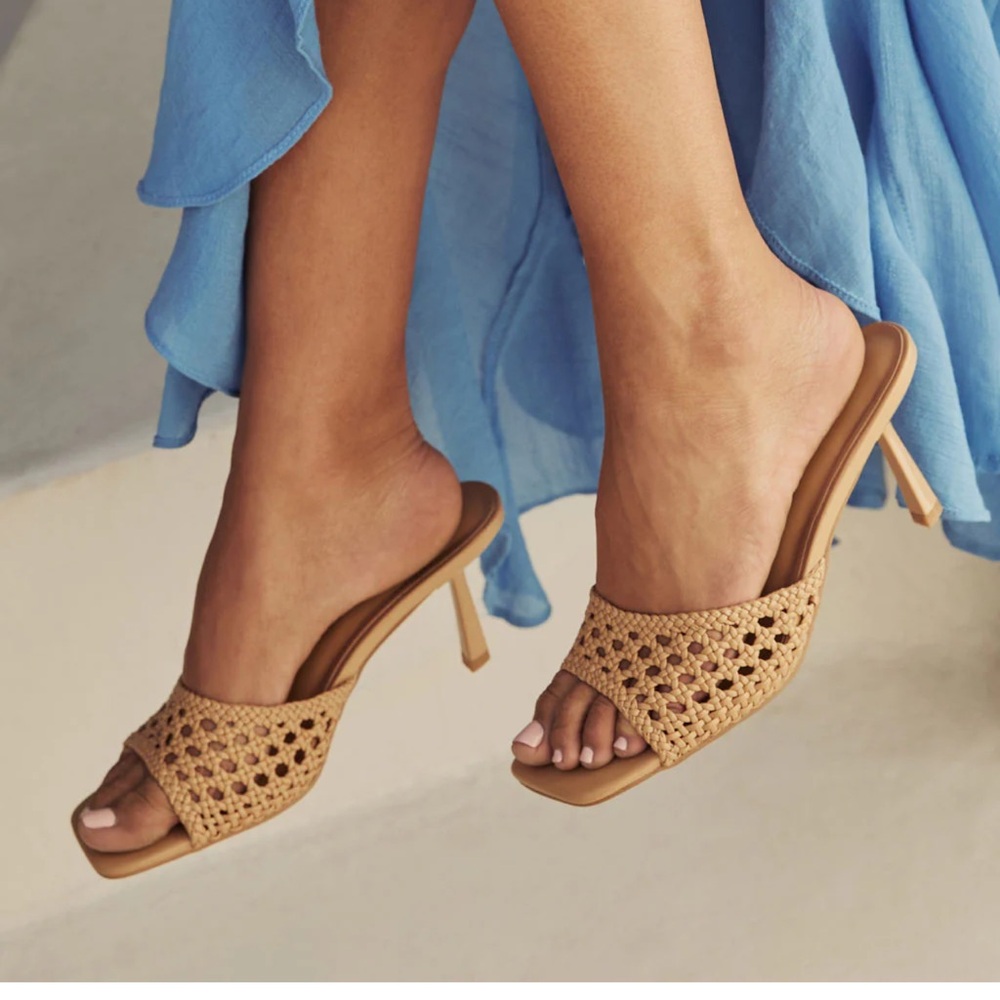 Billini Carrie Ann Woven Open Toe Heel